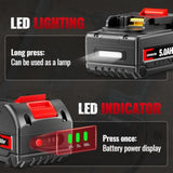 5.0Ah Bl1860B Lithium Ion Battery Replace For Makita 18V Battery Compatible With Makita Battery