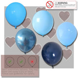 Balloon Sticks With Base For Floor Or Table,Metallic Pearl Baby Blue Balloon Column Stand Kit With Balloons,Base&Pole,Backdrop Decoration For Party Wedding Baby Shower Birthday Graduation