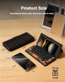 Universal Bluetooth Mini Keyboard For Iphone Android Phone, Portable Travel & Freewrite Style Keyboard With High-Visibility Orange Keys, Compact Wireless Keyboard For Phone Tablet Laptop