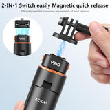 VRIG 64" OSMO Pocket 4/3 Selfie Stick Tripod for GoPro Camera,Extendable Tripod Stand with Quick Release 1/4" Screw for Insta360 X5/X4,DJI OSMO