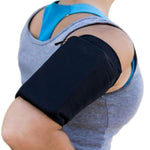 Phone Holder For Running Stretchable - Size Xl - Armband Up To 15 To 19 Inch Arm Circumference - Sports Armband Arm Phone Holder For Running, Cycling And Other Sports For All Phones - Black
