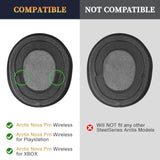 Nova Pro Ear Cushions Replacement Noise Isolation Ear Pads Compatible With Steelseries Arctis Nova Pro Wireless Over-Ear Headphones