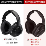 Cooling Gel Ear Pads Cushions Compatible With Sennheiser Hdr160/Rs160/Tr160,Hdr170/Tr 170/Rs170,Hdr180/Tr180/Rs180 Headphones Replacement Earpads With Ice Silk Fabric Added Thickness