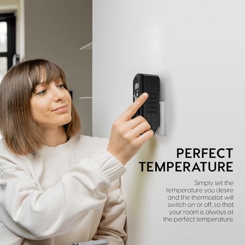 Digital Plug In Thermostat - Programmable Thermostat With Lcd Screen, Temperature Control & Power Buttons - Compatible With Wall Mount & Portable Heater, Air Cooler, Greenhouse Fans