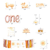 First Trip Around The Sun Birthday Decorations, Boho Sun 1St Birthday Decoration, You Are My Sunshine Party Supplies, Muted Sun Dessert Table Backdrop For 1St Birthday Girl, Sun Theme 1St Birthday Party Supplies