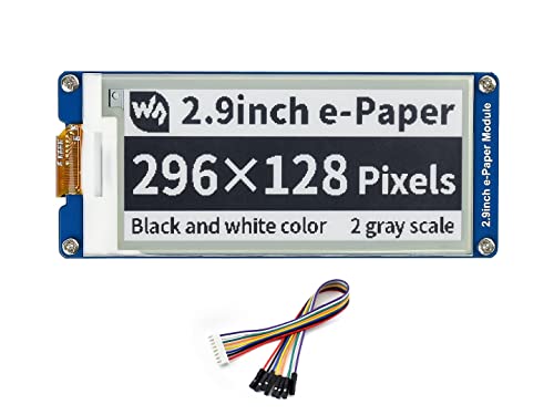 2.9Inch E-Paper Display Module, 296X128 Resolution 3.3V/5V Two-Color Epaper Display E-Ink Screen Module Spi Interface Compatible With Raspberry Pi/Arduino/Jetson Nano,Support Partial Refresh