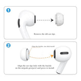 3 Pairs Replacement Ear Tips For Airpods Pro 2Nd And Airpods Pro Generation With Portable Storage Box, Noise Reduction Hole & Built-In Dust Guard Screen, Silicone Ear Tips For Airpods Pro(White, S)