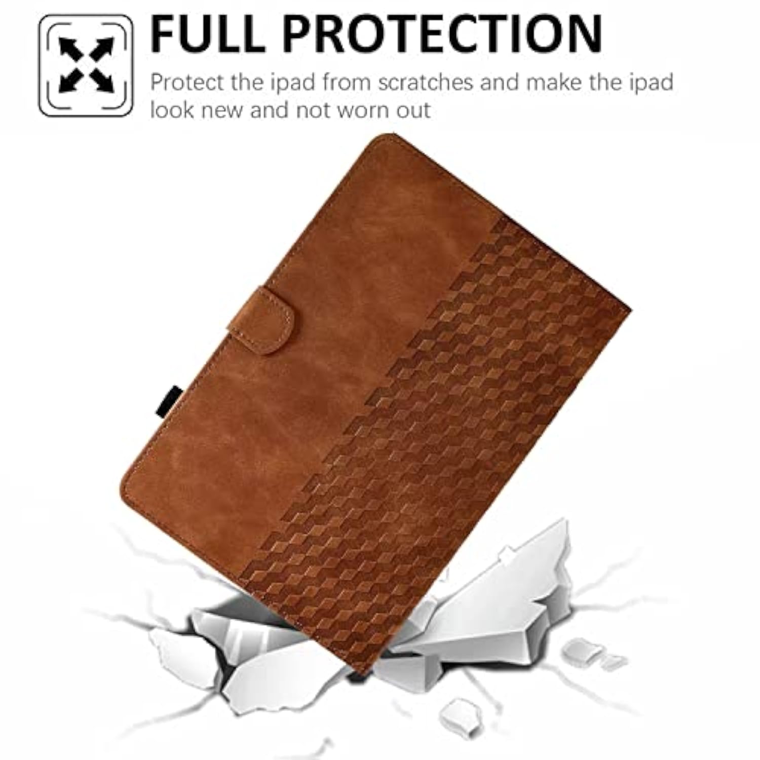 For Ipad 10Th Generation Case 10.9 Inch 2022 Release, Suede Leather Wallet Cas