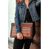 Top Grain Leather Macbook Bag Laptop Sleeve for MacBook Pro and MacBook Air Case 14 Inch - 13 Inch (M4, M3, M2, M2, M1, Pro, Max) 13.3 Inch, iPad Pro 12.9 Inch - 2020 to 2024 Models