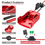 3 Packs Power Wheels Adapter For Milwaukee M18 Battery Adapter 18V Power Wheels Battery Conversion Kit With Switch, Fuse & Wire Terminals, 12Awg Wire, Power Connector For Diy Rc Car Toys And Robotics