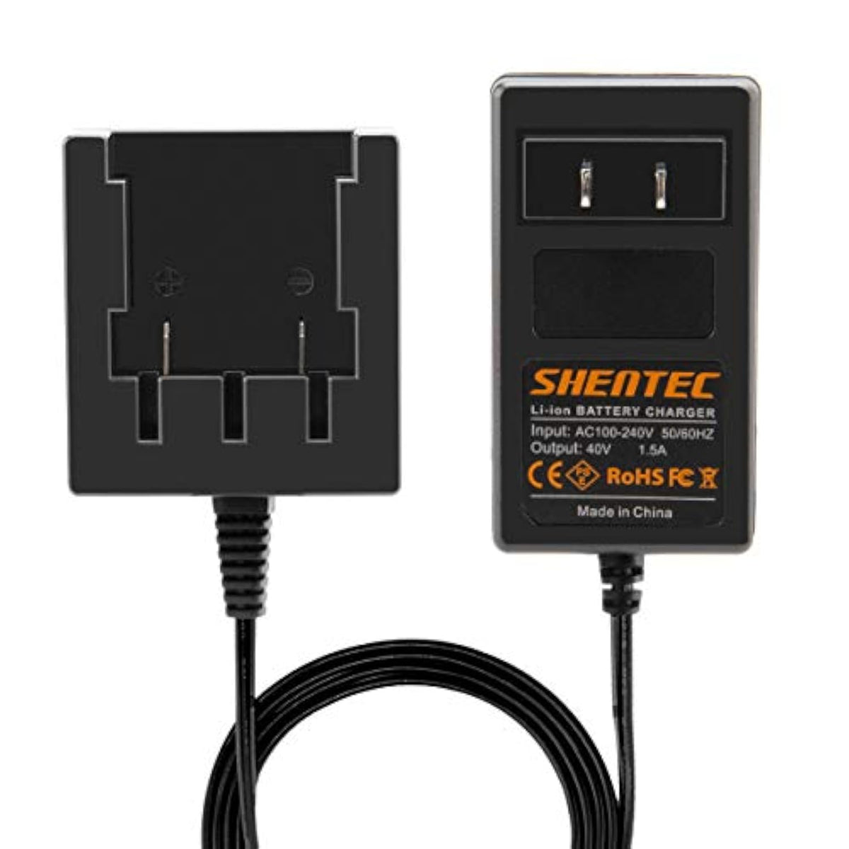 40V Li-Ion Charger 29482 Compatible With Greenworks 29462 29472 Slide-In Style Battery For Greenworks 40V G-Max Tools 29252 20202 22262 (Not For Ni-Mh/Ni-Cd Battery)