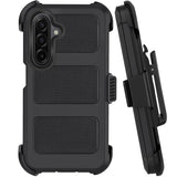 Belt Clip Case for  Galaxy A16 Holster with 360° Rotating Stand Defender Cover Heavy Duty Protection Anti-Drop Shockproof, Black