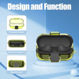 Clear Soft TPU Protective Earbuds Case with Carabiner & Cleaner Kit for Sony WF-C510