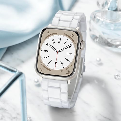 Lightweight Resin Watch Band Compatible with  Watch Band 46mm 45mm 44mm 42mm 49mm, Wristband Bracelet for Women Men, Watch Strap for iWatch