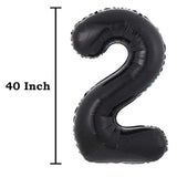 40inch Jumbo Black 21 number balloons for 21st Birthday Decorations helium balloons party supplies use them as Props for Photos (Black 21)
