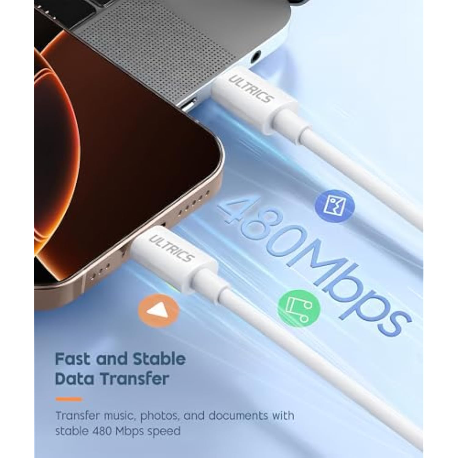 Usb C To Usb C Cable 3-Pack (3Ft+6.6Ft+10Ft), 60W Type C To C Cable Fast Charging Cords Compatible With Iphone 16 Pro Max/16 Plus/15 Pro Max, Samsung S25 Ultra/S24/23, Ipad Pro, Macbook Pro/Air