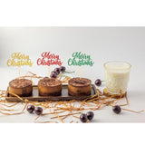 24pcs Merry Christmas Cupcake Toppers Xmas Party Cake Decor