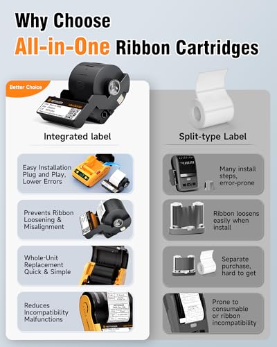Dt5150P Industrial Colorfast Label Maker, Thermal Transfer Label Printer With 1.65" W Print Head, Heavy-Duty For Outdoor Direct Sunlight Job Sites, Mobile App & Pc Editor Compatible