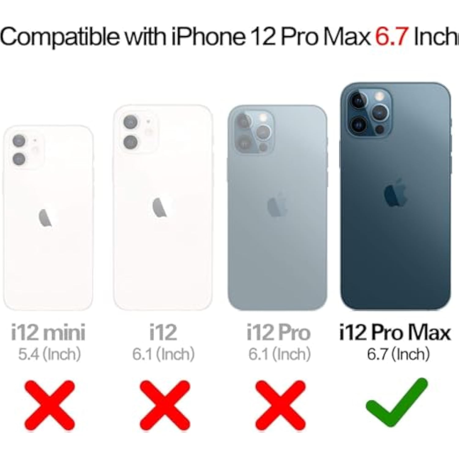 Wallet Case Compatible With Iphone 12 Pro Max Case 5G 6.7-Inch Slim Protective With Credit Card Slot Holder Flip Folio Soft Pu Leather Magnetic Closure Cover, Black