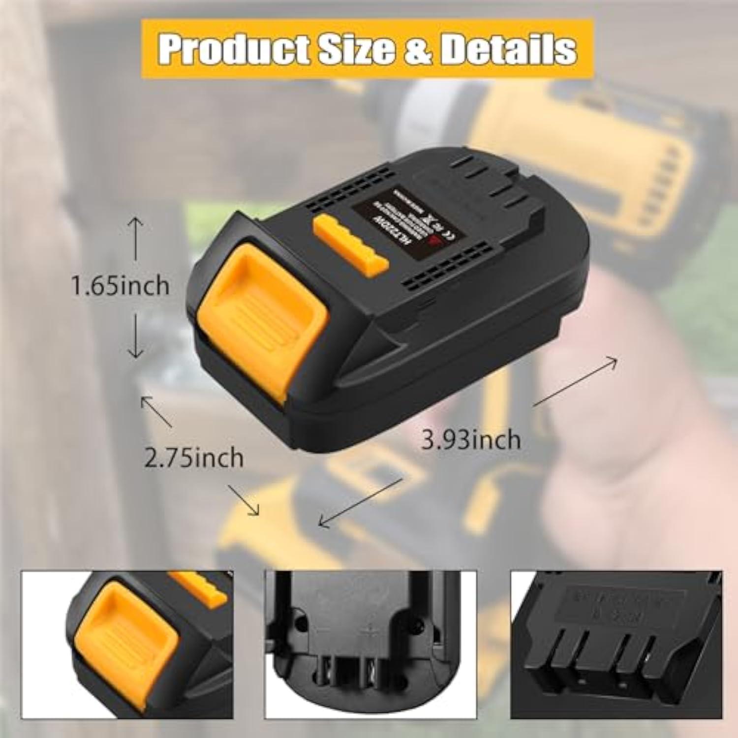 Adapter For Hilti To For Dewalt 20V Tool,For Hilti 22V B22 Battery Convert To For Dewalt 20V Max Battery Dcb204 Dcb206 Battery,Work For Dewalt 20V Max Cordless Drill/Impact Driver Cordless Tool