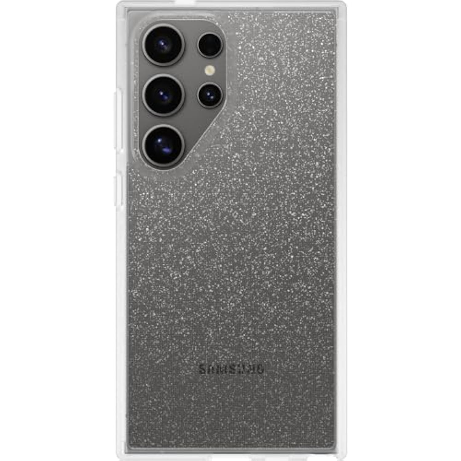 OtterBox Samsung Galaxy S24 Ultra Prefix Series Case - STARDUST (Clear/Glitter), ultra-thin, pocket-friendly, raised edges protect camera & screen, wireless charging compatible (Ships in Polybag)