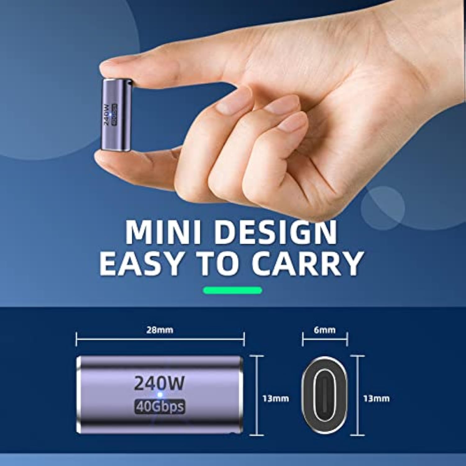 Usb C Coupler (4 Pack) Usb C Female To Female Adapter With Pd 240W 40 Gbps 8K