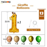 Giraffe Wild One Balloons Safari Animals Ballon 40 Inches Jungle Number 1 Balloons For First Birthday Farm Animal 1St Balloon Party Decorations Supplies Giraffe Baby Large 1 Decor 13Pcs