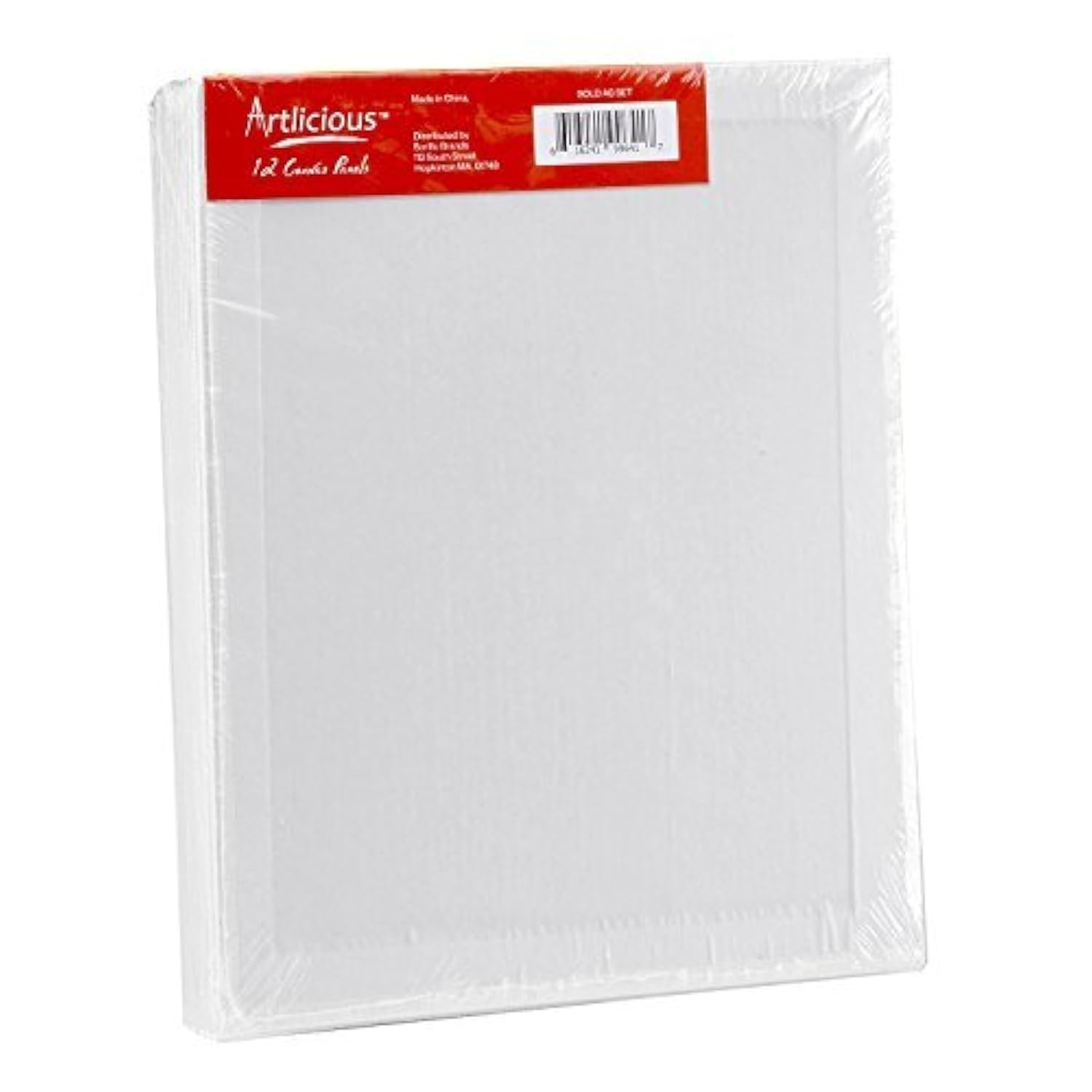 Canvases For Painting - Pack Of 48, 8 X 10 Inch Blank White Canvas Boards - 100% Cotton Art Panels For Oil, Acrylic & Watercolor Paint