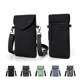 Neoprene Phone Sleeve Pouch Case Bag for Men Women w/Crossbody Strap/Neck Lanyard for iPhone 17/16/15/14 Pro Max,  S25?Pixel 10