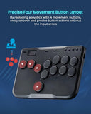 Haute42 Arcade Stick P12, All-Button Arcade Controller for Switch, PC, PS4, PS3, Steam Deck, Arcade Fight Stick with Turbo & Custom RGB, Supports
