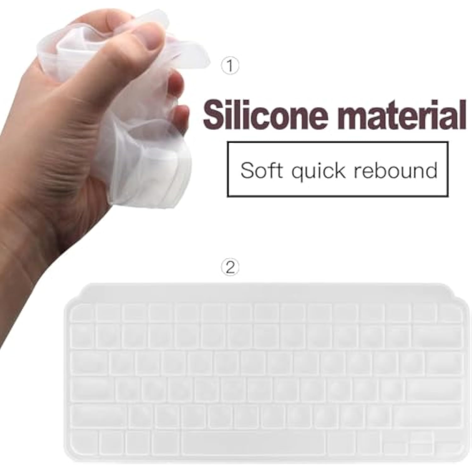 co2CREA Soft Skin Cover Compatible with Logitech MX Keys Mini Minimalist Wirel