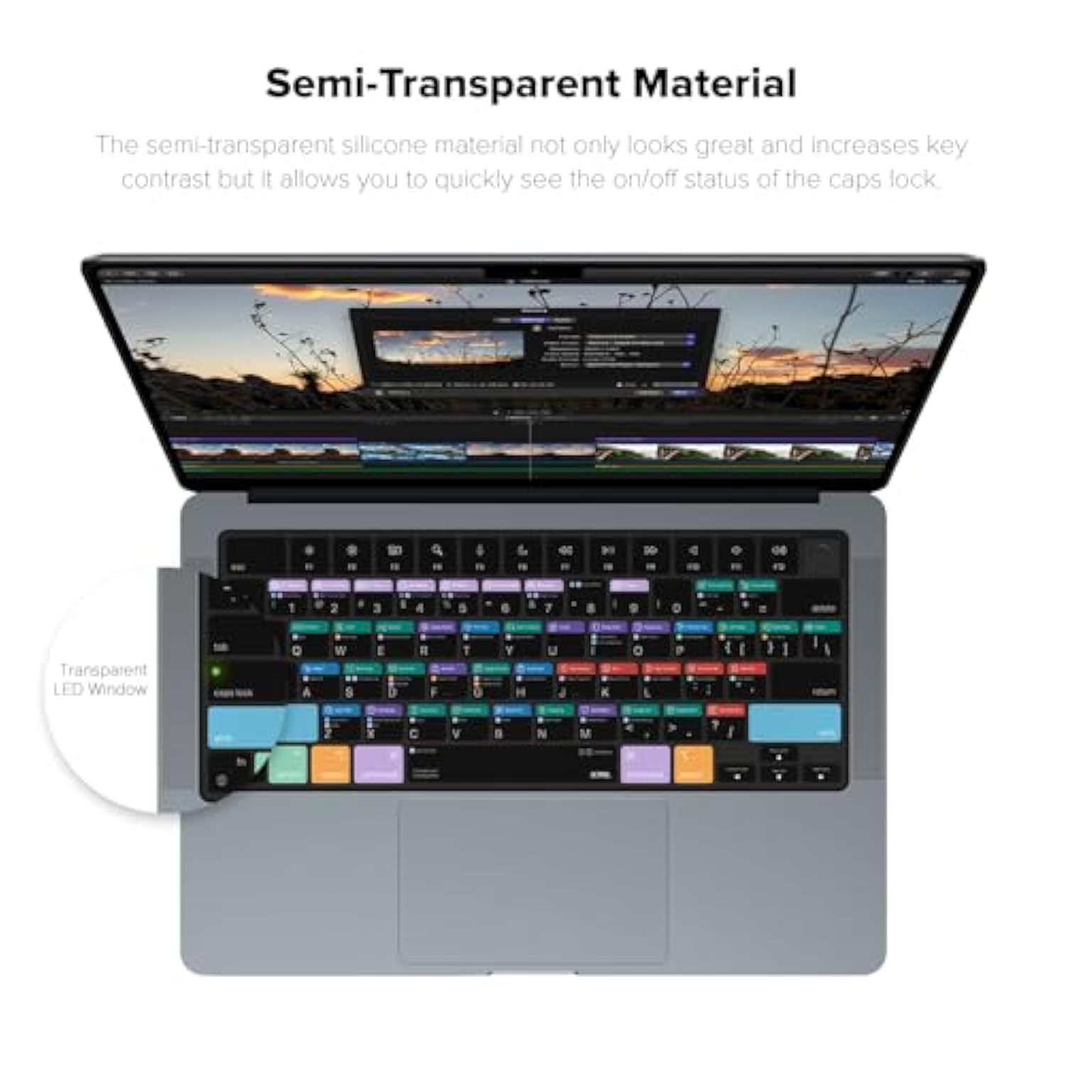 Final Cut Pro Shortcut Guide Keyboard Cover Protector Skin Compatible With 14'