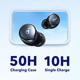 By Anker Space A40 Adaptive Active Noise Cancelling Wireless Earbuds, Reduce Noise By Up To 98%, Ultra Long 50H Playtime, 10H Single Playtime, Hi-Res Sound, Comfortable Fit, Wireless Charge