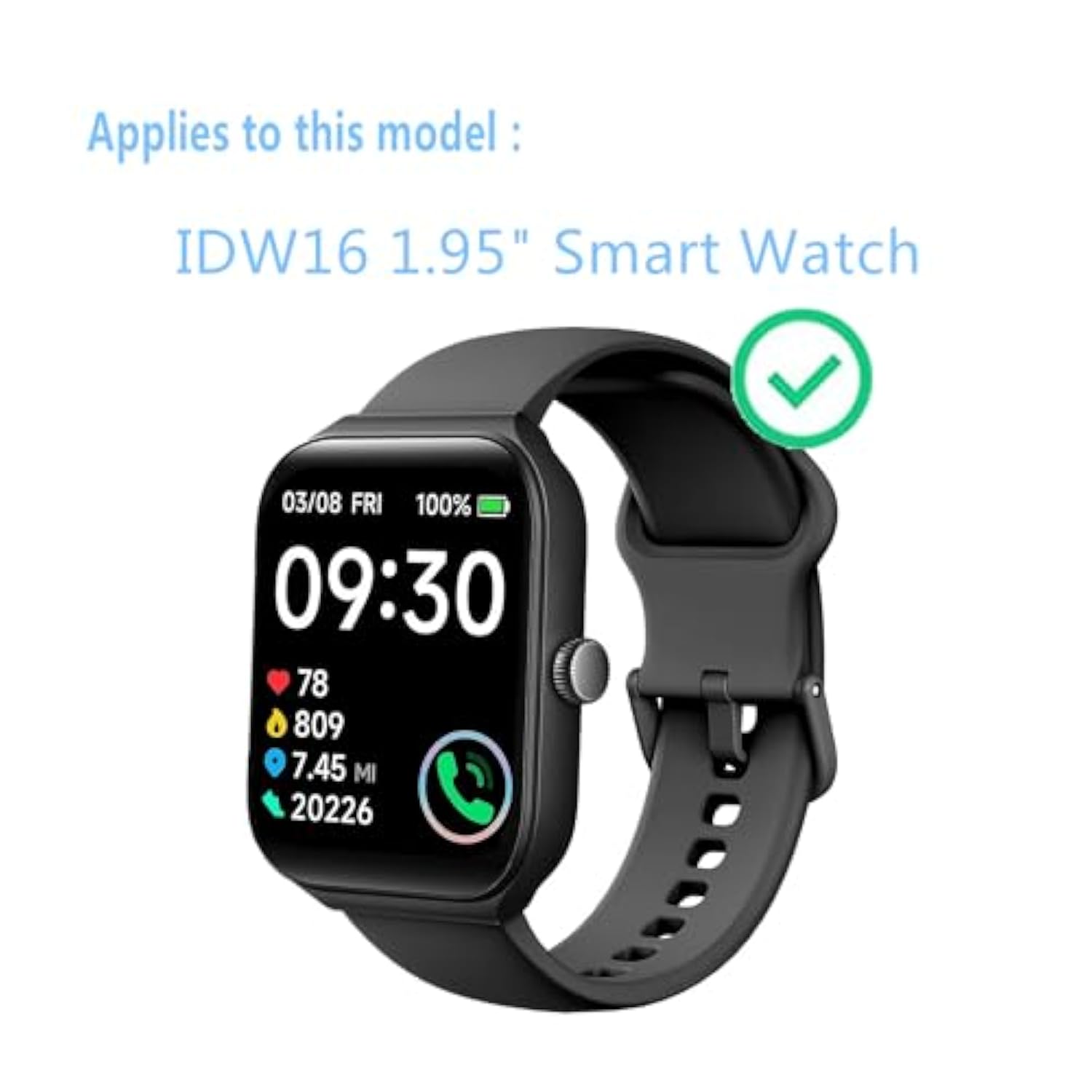 Screen Protector Compatible For Toobur Idw16 Smart Watch 1.95" (6 Pack) Flexible Full Coverage Tpu Film Compatible For Octandra Smartwatch