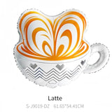 3pcs Coffee Latte Balloons for Birthday, Lover Parties & Wedding Décor