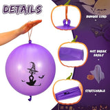 120pcs Halloween 18" Latex Punch Balloons with Rubber Bands for Party Games