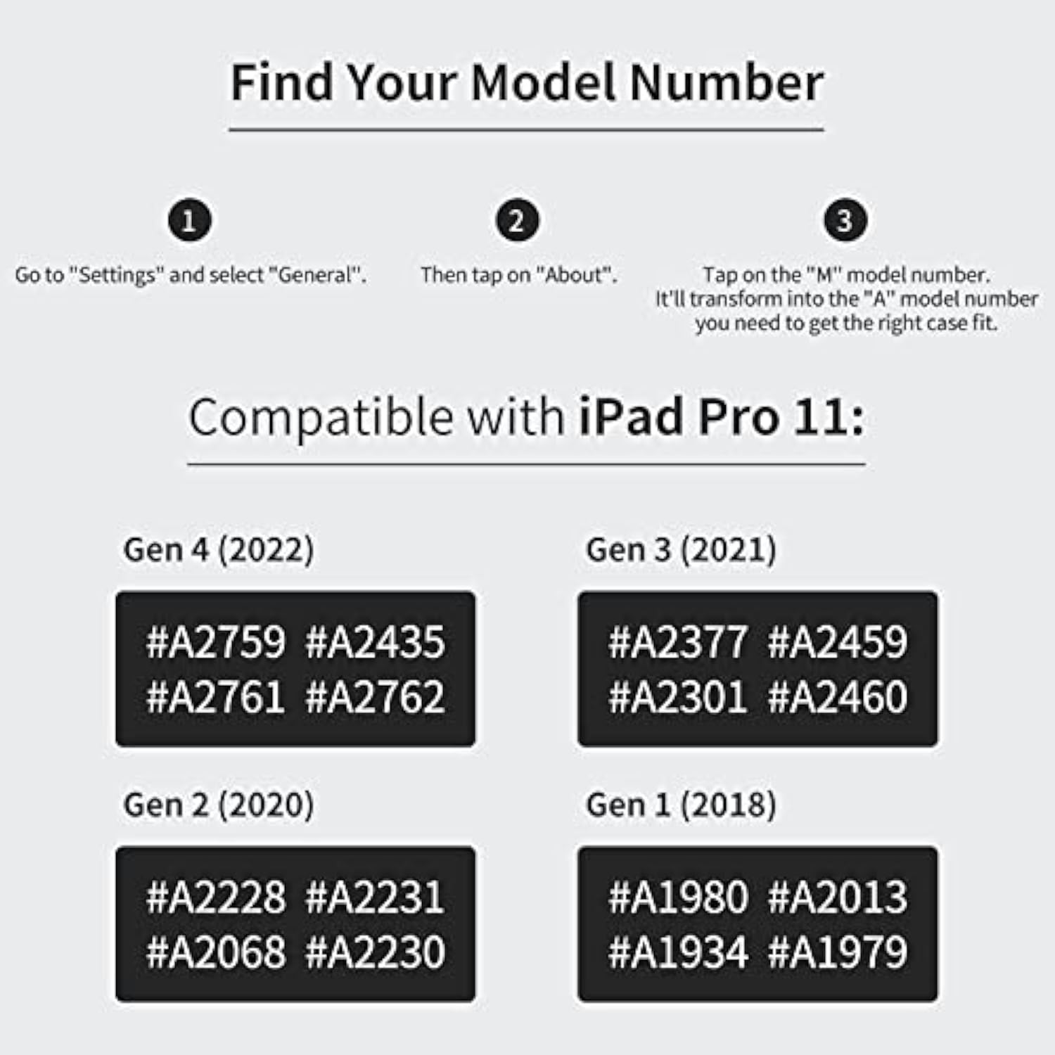 Holimet Ipad Pro 11 Inch Case 2022 4Th/3Rd/2Nd/1St Generation Case 2021/2020/2