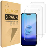 Screen Protector Compatible With Iphone 16 / Iphone 15 [6.1 Inch] [Tempered Glass] [3-Pack] [Japan Glass With 9H Hardness]