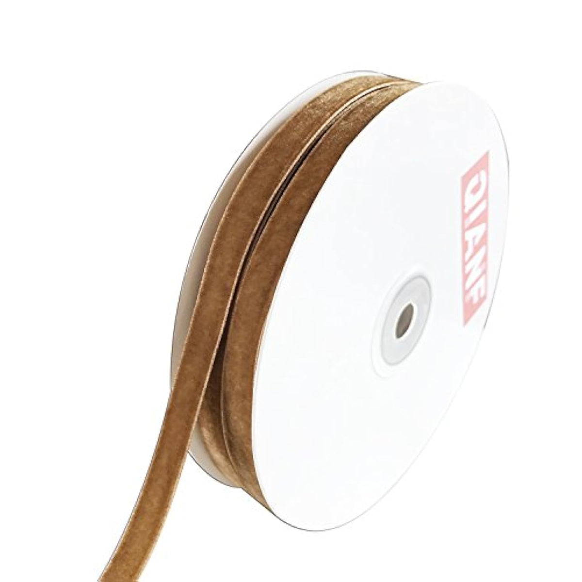 Vintage Khaki Velvet Ribbon, 3/8 Inch X 25Yd