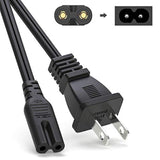 6Ft Ac Power Cord For Xbox One S/X,Xbox 1X/1S,Ps5 Ps4 Ps3 Ps2 Playstation 5 4 Slim Game Console,Replacement Plug Power Cable