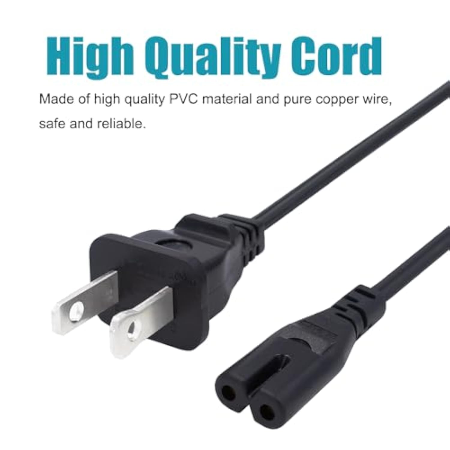 8Ft 2 Prong Power Cord Replacement For Samsung Soundbar Subwoofer Sound Bar Surround Speakers Ps-Wm20 Hw-K370 Hw-Q90R Iec C7 Power Cord Ac Cable