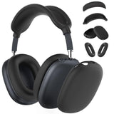 Silicone Case Cover For Airpods Max Headphones, Ear Pad Case Cover/Ear Cups Cover/Headband Cover For Airpod Max (Usb-C/Lightning)(2024/2020),Accessories Silicone Protector For Apple Airpods Max, Black