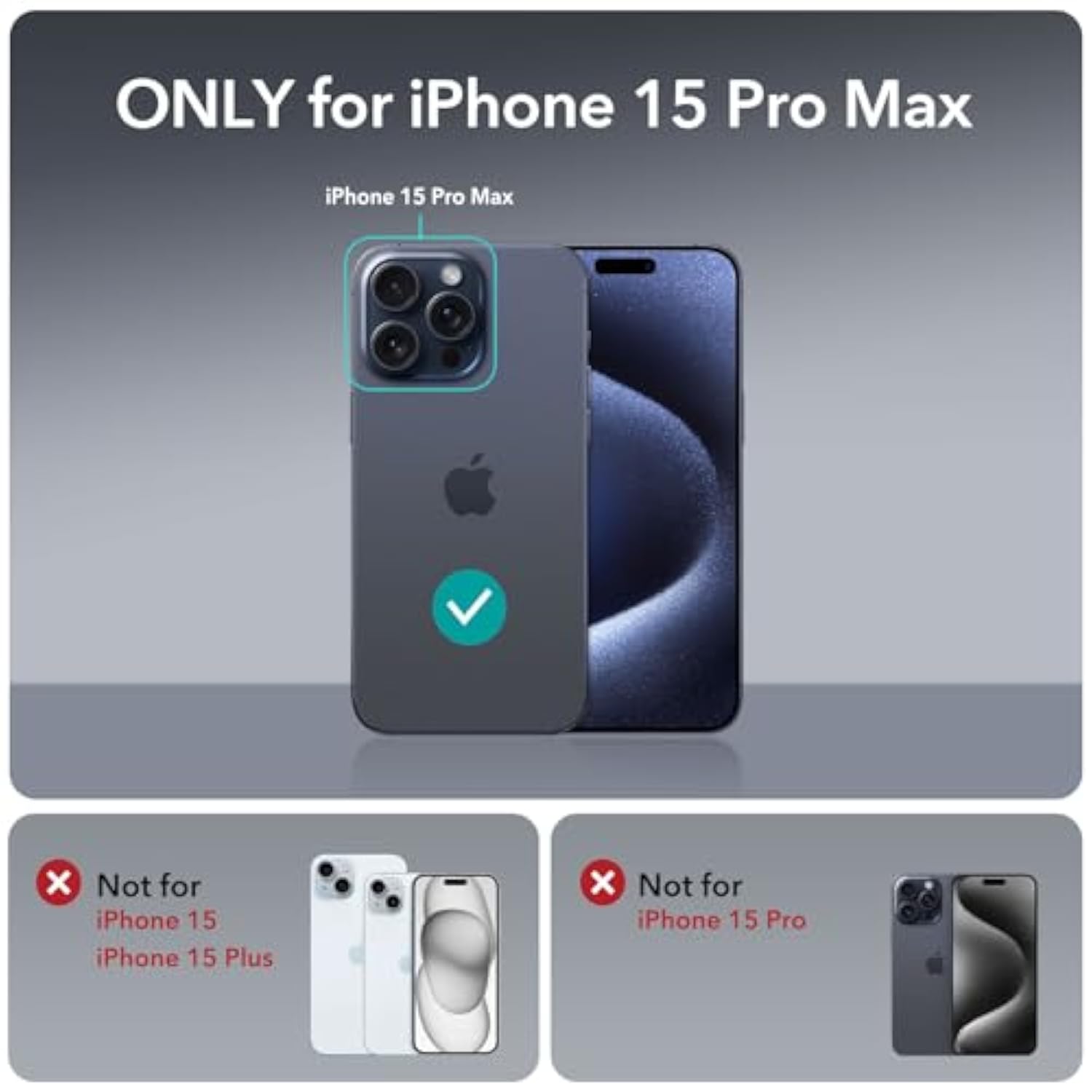 Esr For Case, Compatible With Magsafe, -Grade Protective Case, Built-In Stash Stand Phone Case, Scratch-Resistant Back Cover, Classic Series, Clear