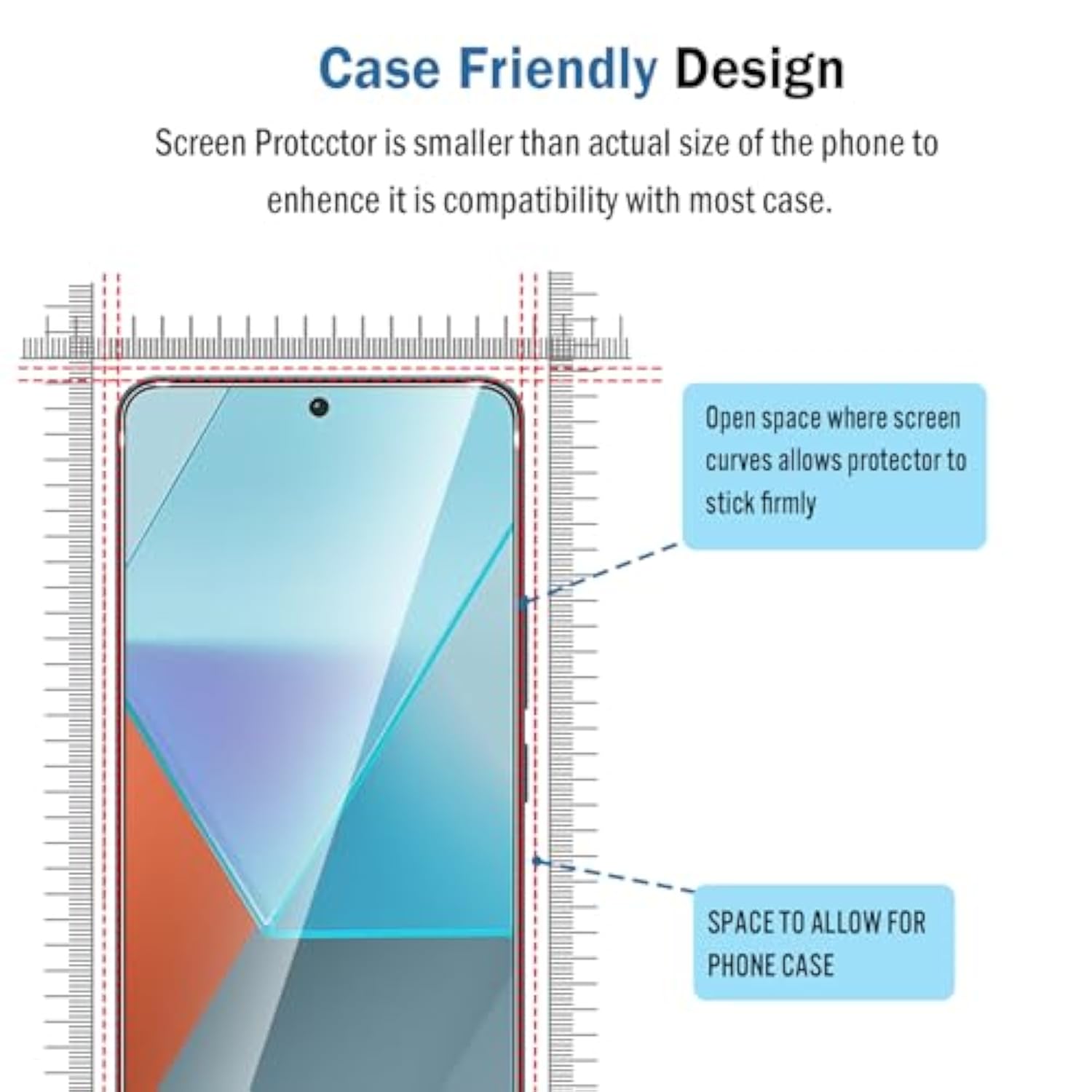 2+2 Pack For Xiaomi Redmi Note 13 Pro 5G/Poco X6 Screen Protector With Camera Lens Protector,Full Coverage 9H Tempered Glass Film,Hd Clear Scratch Resistant,Bubble-Free