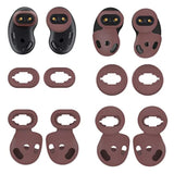 4 Pairs Galaxy Buds Live Ear Tips Ear Hooks Kit Set, Small/Large 2 Size Silicone Anti-Slip Fit In Case Rubber Ear Buds Wings Eartips Compatible With Samsung Galaxy Buds Live - Mystic Bronze