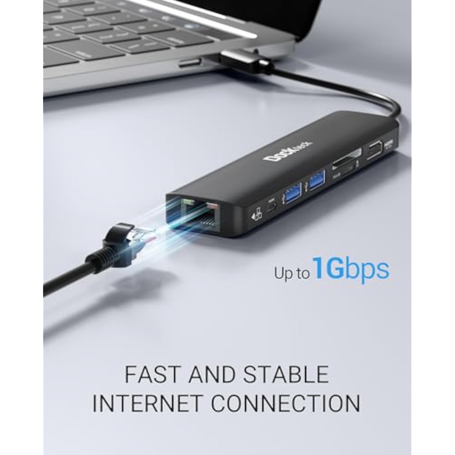 Usb C Hub 4K 60Hz, 7-In-1 Usb C Pd Ethernet Hub Dongle With 4K 60Hz Hdmi, 1Gbp