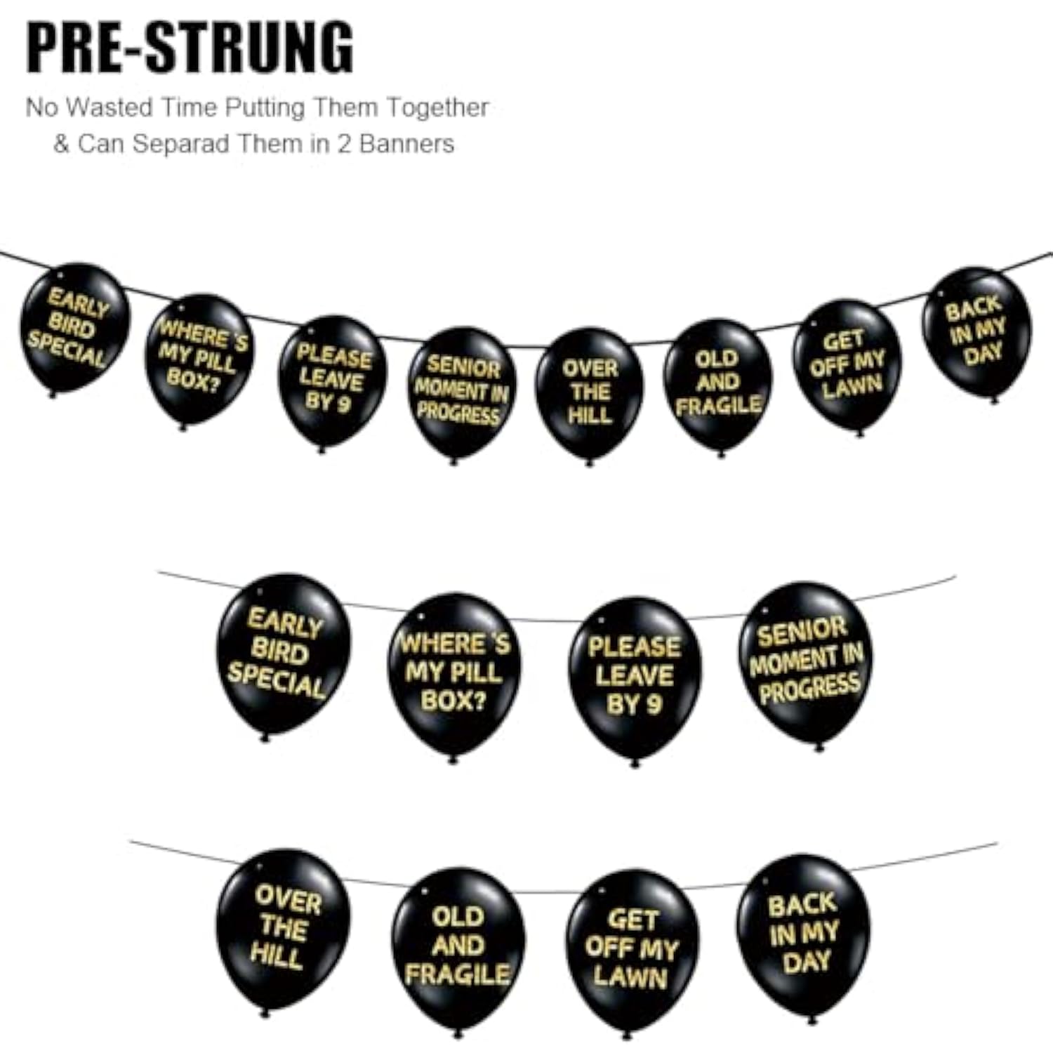 50th Birthday Banner Pre-Strung Funny Abusive Decor for Men Women Party Supplies