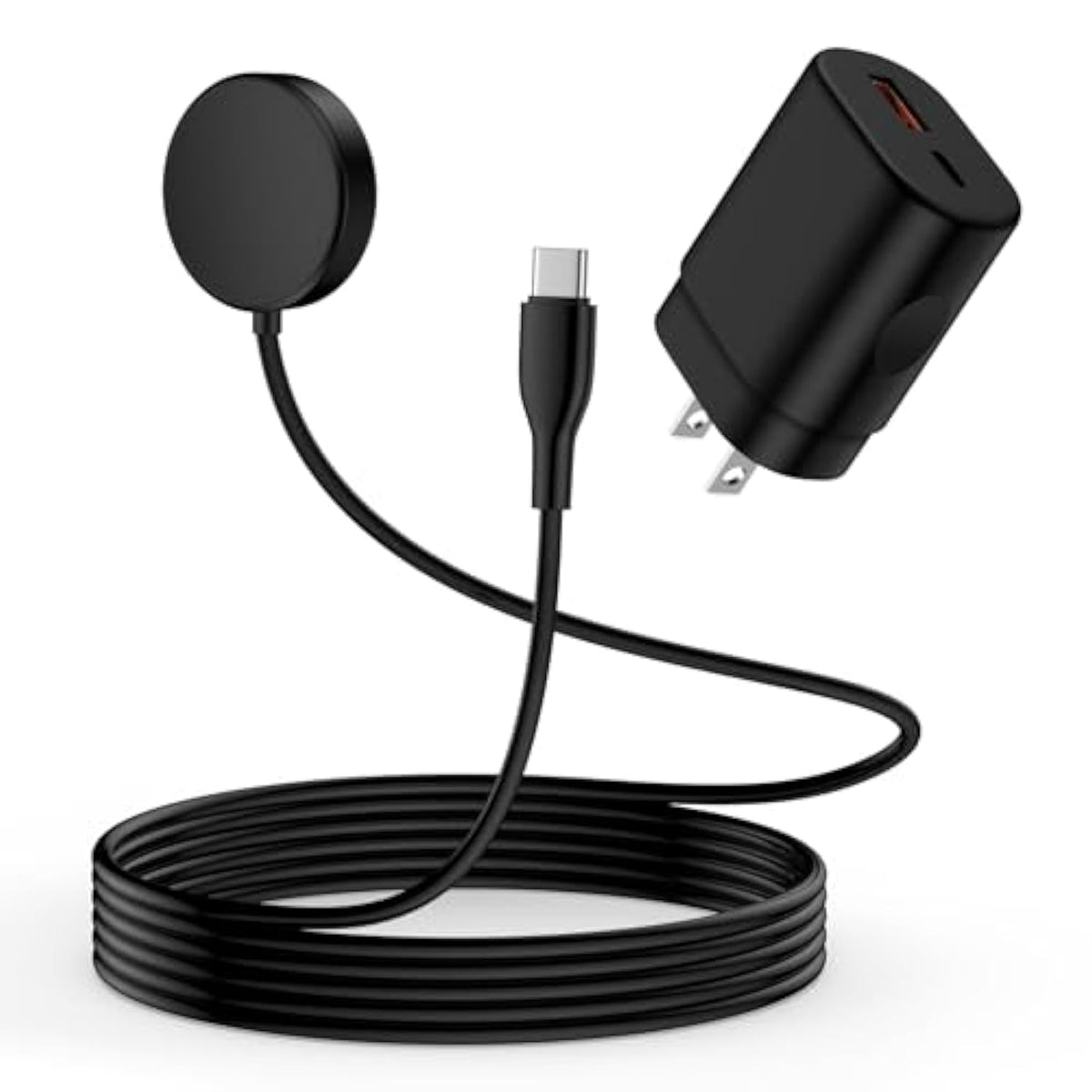 Usb C Samsung Watch Charger Magnetic Fast Charging Cable For Galaxy Watch 7/Ultra/6/6 Classic/5 Pro/5/4/3/Active2,25W Dual Usb C Fast Charger Block With 3Ft Type C Wireless Charging Dock