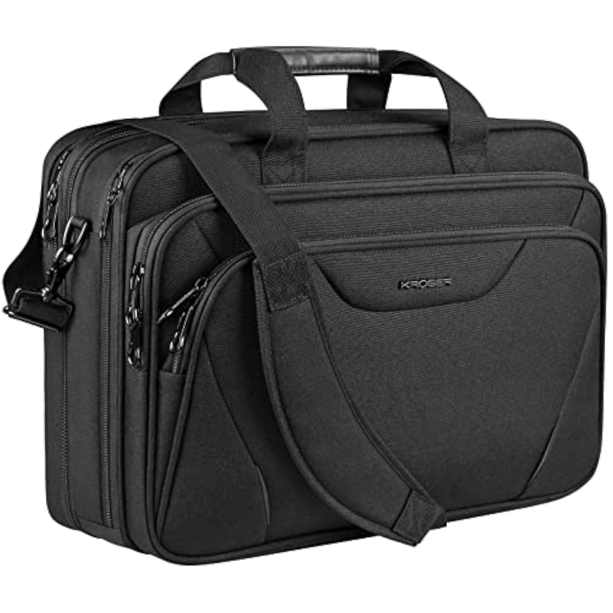 Laptop Bag Premium Laptop Briefcase Fits Up To 17.3 Inch Laptop Expandable Waterrepellent Shoulder Messenger Bag Computer Bag For Travel/Business/Men/Womenblack