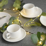 Christmas Garland Lights Decor With Battery Operated: 120 Led Green Fairy Lights Christmas Wreath With Timer - Artificia